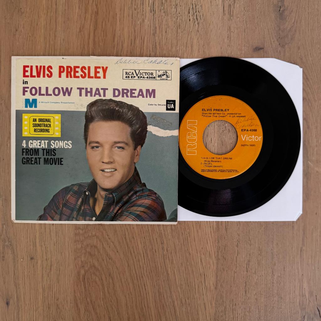 Elvis EP - EPA-4368 Follow that Dream - USA 1968, Ophalen of Verzenden, Gebruikt, 12 inch, Poprock