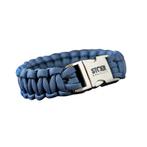 Stoer Paracord armband voor pols van 20 cm. Kleur Navy bleu., Sieraden, Tassen en Uiterlijk, Armbanden, Ophalen of Verzenden, Nieuw