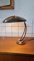 Vintage bureaulamp messing, mushroom, Gebruikt, ,, Ophalen of Verzenden, ,
