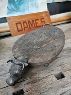 Antieke snijplank/borrelplank stier, Ophalen of Verzenden