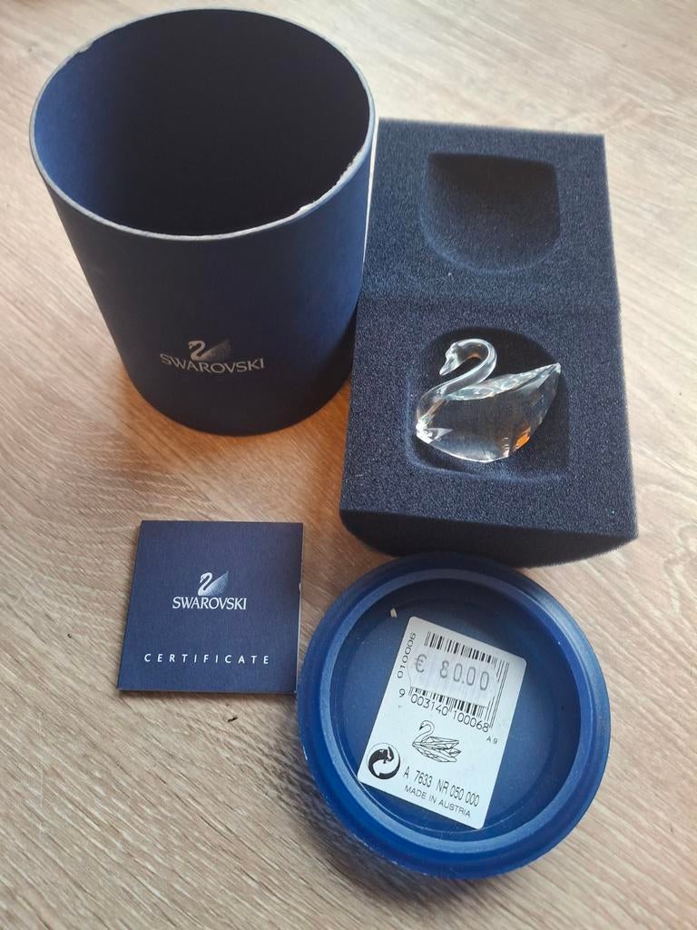 Swarovski in box. Zwaan. Dure €80, Ophalen of Verzenden, Zo goed als nieuw, Figuurtje