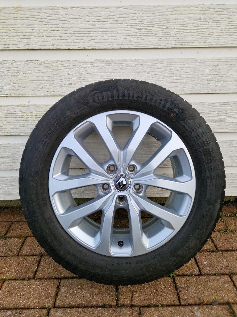 17” originele Renault Kadjar velgen + Continental zomerbande, Ophalen, Banden en Velgen, 17 inch, Personenwagen