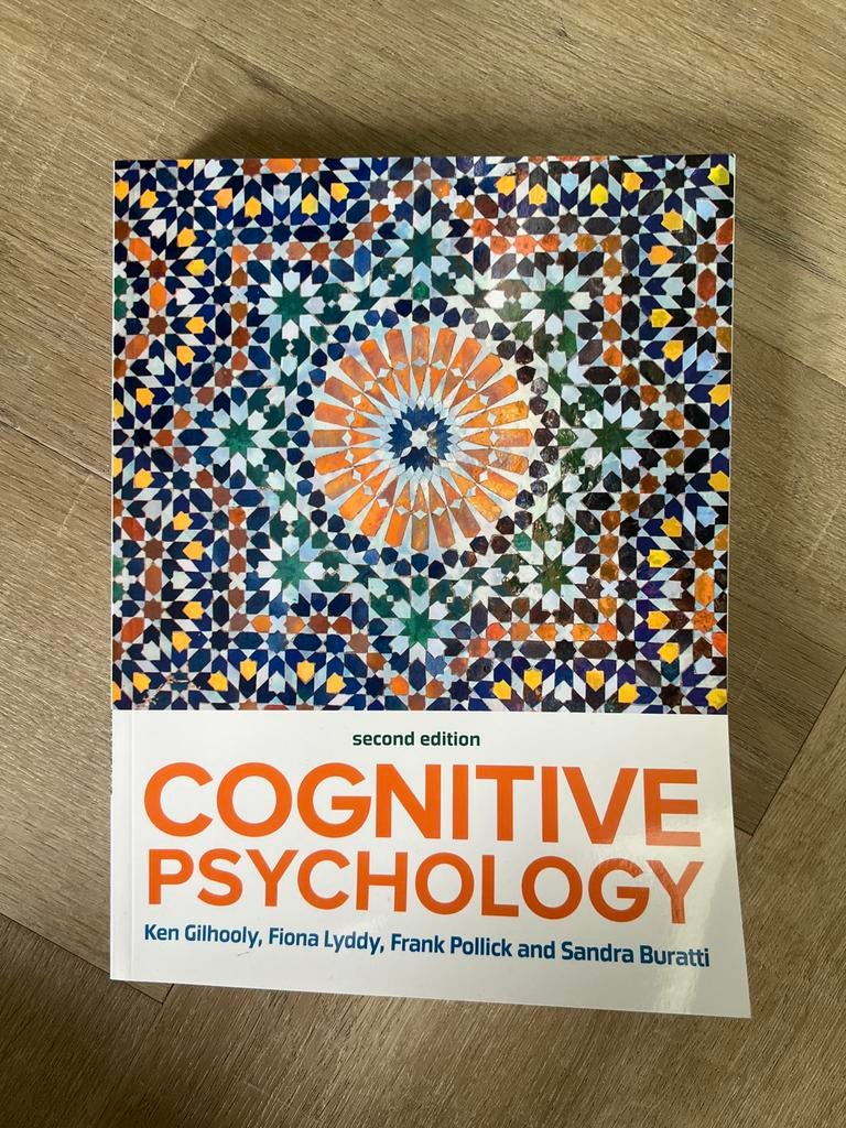 Cognitive Psychology second edition, Boeken, Studieboeken en Cursussen, Ophalen of Verzenden, Alpha, Zo goed als nieuw, WO