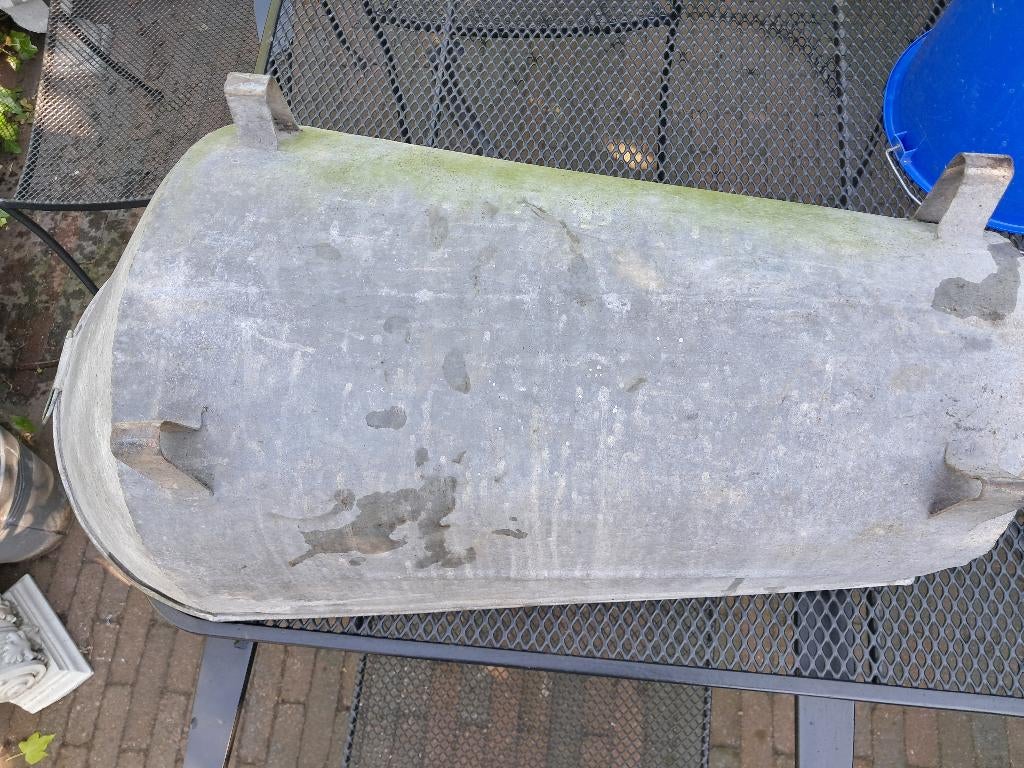 zinken voerbak,lengte 80 cm, Antiek en Kunst, Ophalen of Verzenden