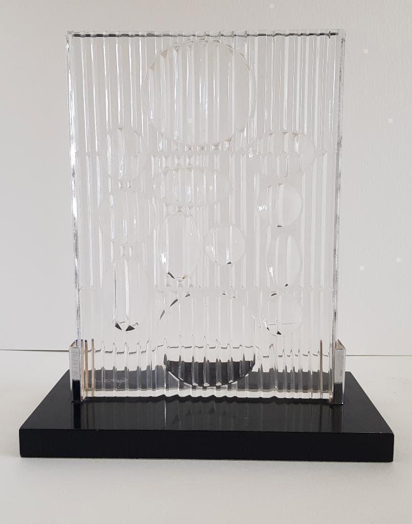 Victor Vasarely - EREBUS Rosenthal Glas Sculpture 1982, Ophalen of Verzenden