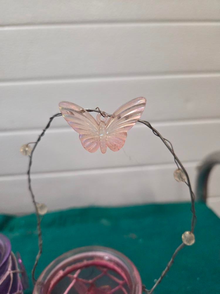 theelichthouders glas vlinder, Huis en Inrichting, Woonaccessoires | Overige, Ophalen of Verzenden, 'T Olde Gre-j, Info@toldegrej.nl