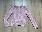 Heel mooi lichtroze ajour vestje 128/134/140, Ophalen of Verzenden, Gebruikt, Meisje, Trui of Vest