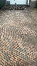 35 m2 klinkers oud gebakken waaltjes, Ophalen of Verzenden, Zo goed als nieuw, Beton, Klinkers