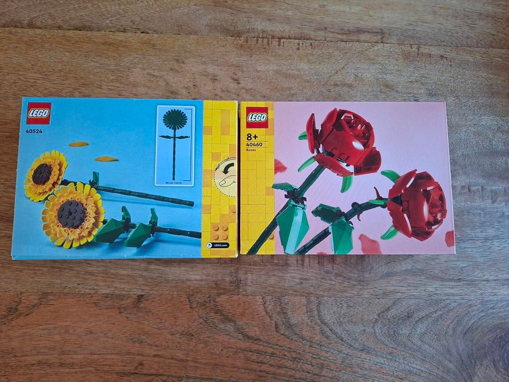 Lego Bloemen: Roos (40460) en Zonnebloemen (40524) Sets, Ophalen, Nieuw, Complete set, Lego