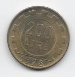 Italië 200 lire 1978 KM# 105, Postzegels en Munten, Munten | Europa | Niet-Euromunten, Verzenden, Italië, Losse munt