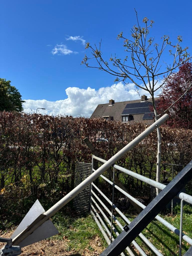 RVS PAAL 3 meter, Tuin en Terras, Palen, Balken en Planken, Ophalen, Zo goed als nieuw