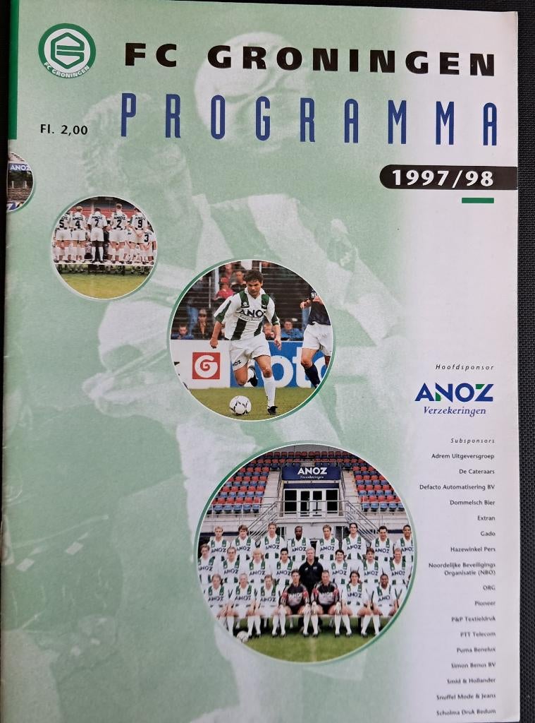 FC Groningen - Sparta 19971998, Ophalen of Verzenden, Zo goed als nieuw, Overige binnenlandse clubs, Boek of Tijdschrift