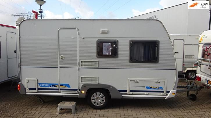 DETHLEFFS CAMPER 420 DB 2000 VASTBED TREINZIT 820 kg, Caravans en Kamperen, Caravans, Bedrijf, tot en met 4, 750 - 1000 kg, Dethleffs