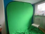 Interfit kingsize greenscreen H260x B240cm opvouwbaar., Ophalen of Verzenden, Gebruikt, Tv en Weergevers