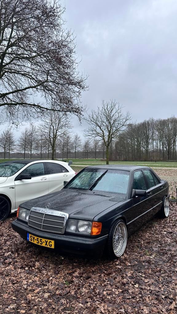 Mercedes-Benz 190-Serie 2.3 E ECE AUT 1988 Zwart, Auto's, Automaat, 599 kg, 4 cilinders, Origineel Nederlands