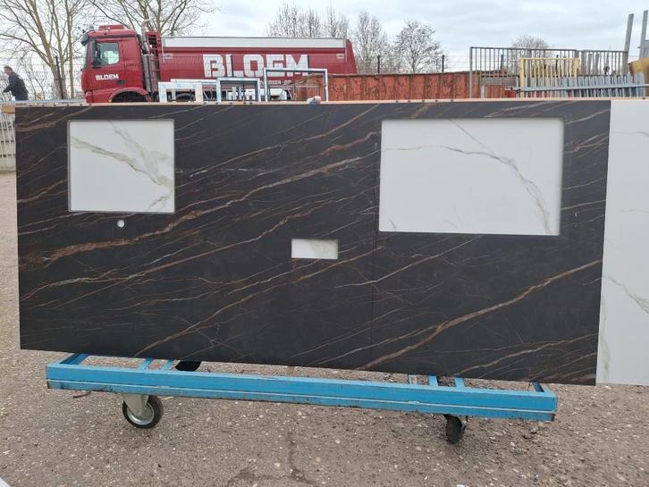 Keukenblad eiland, Huis en Inrichting, Keuken | Complete keukens, Nieuw, Overige typen, Zwart, Composiet, Ophalen