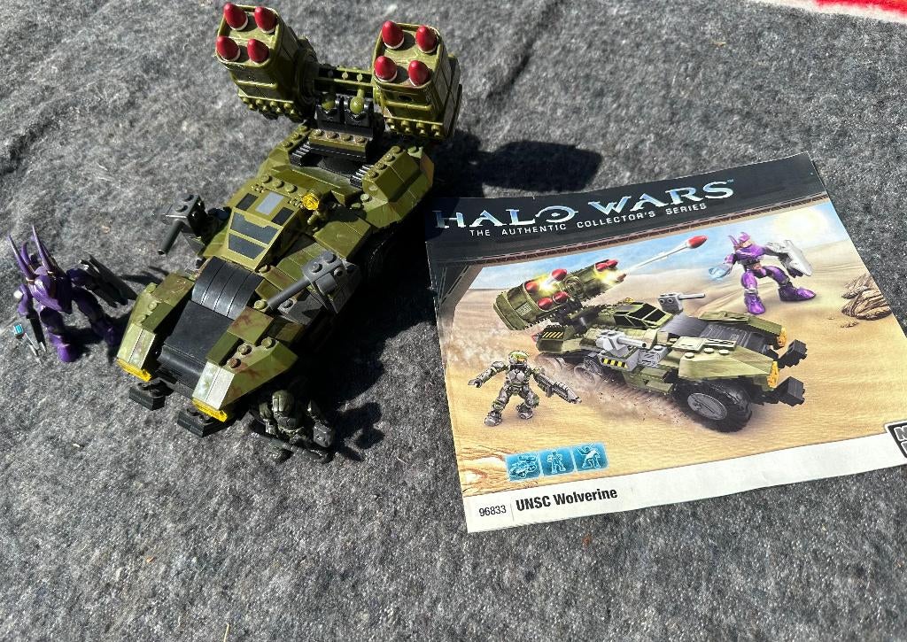 Mega Bloks Halo UNSC Wolverine 96833 compleet + instructies, Kinderen en Baby's, Speelgoed | Bouwstenen, Ophalen, Gebruikt, Megabloks