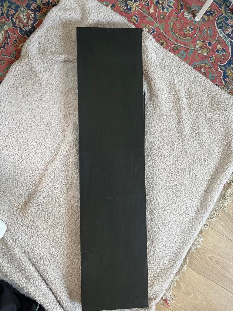 IKEA LACK Wandplank, zwartbruin, 110x26 cm, Ophalen of Verzenden, Zo goed als nieuw
