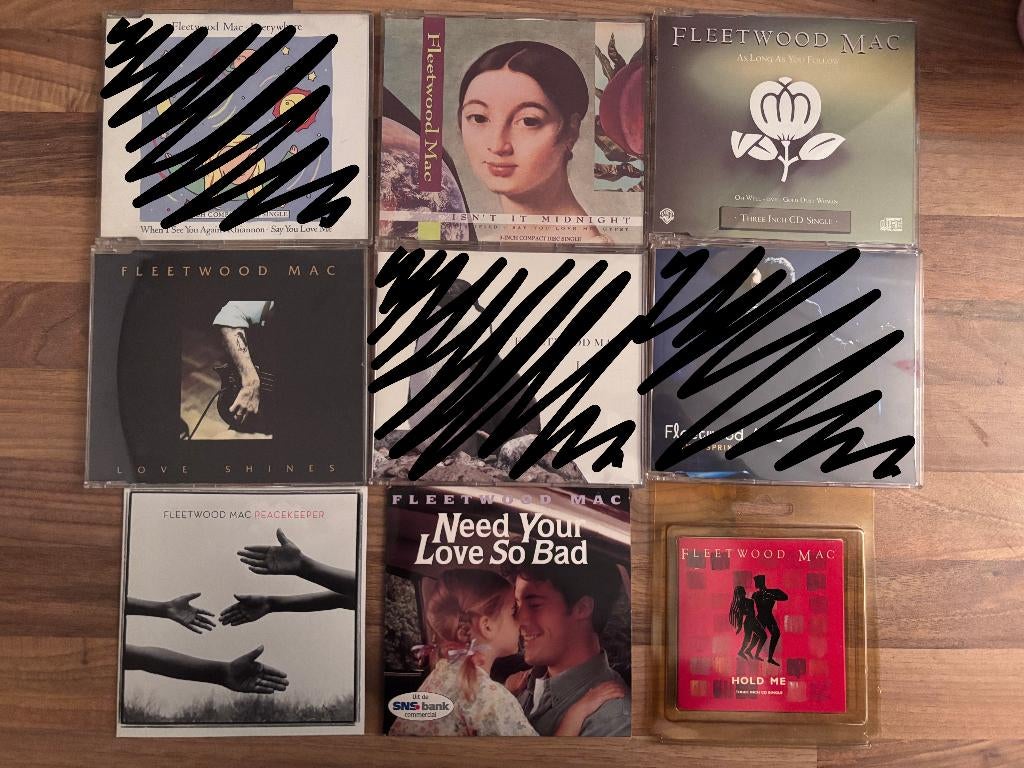 Fleetwood Mac CD Singles (6 stuks) vanaf 2,-, 6 singles of meer, Ophalen of Verzenden, Zo goed als nieuw, Pop