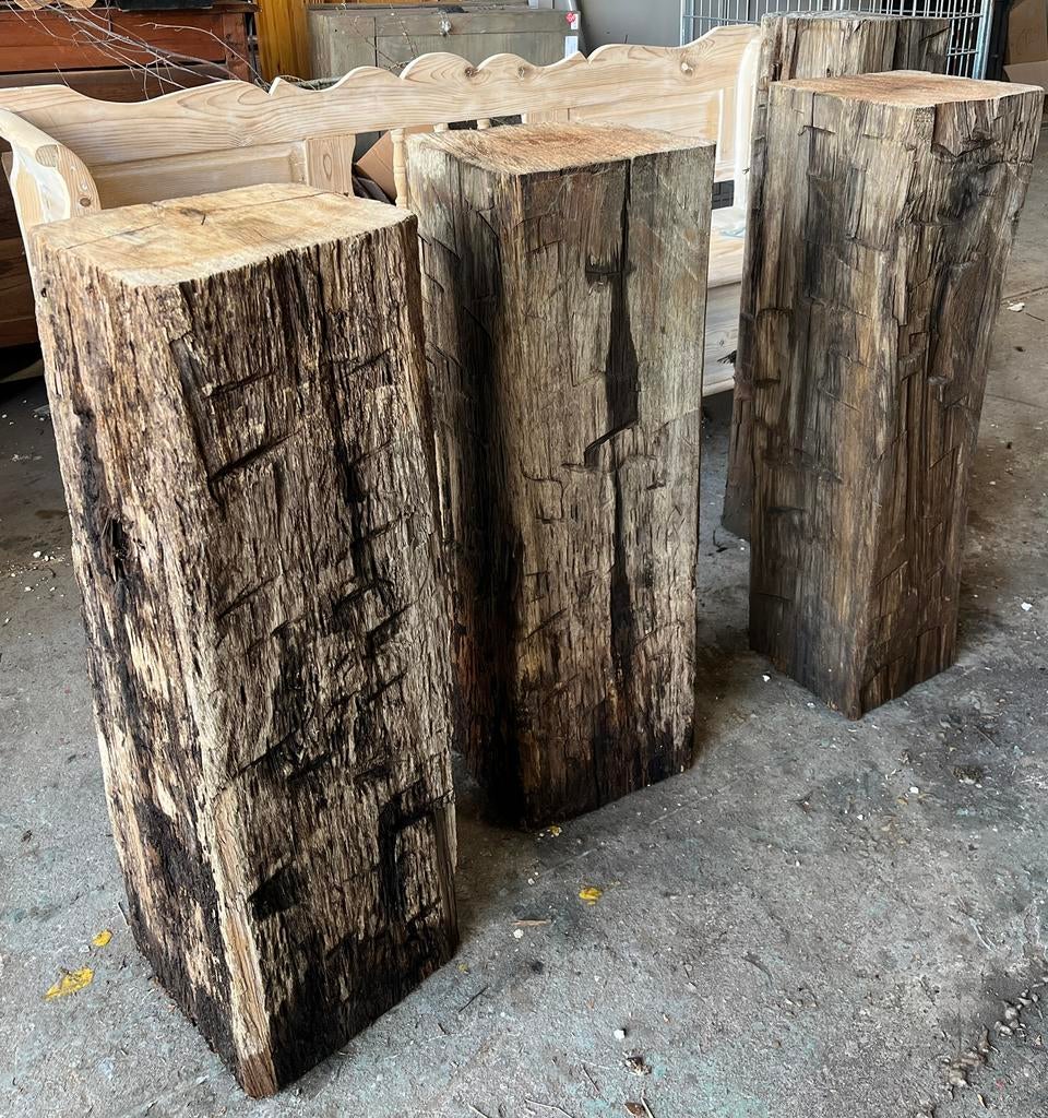 Authentieke meerpalen – door stormen en water gevormd, Ophalen, Zo goed als nieuw