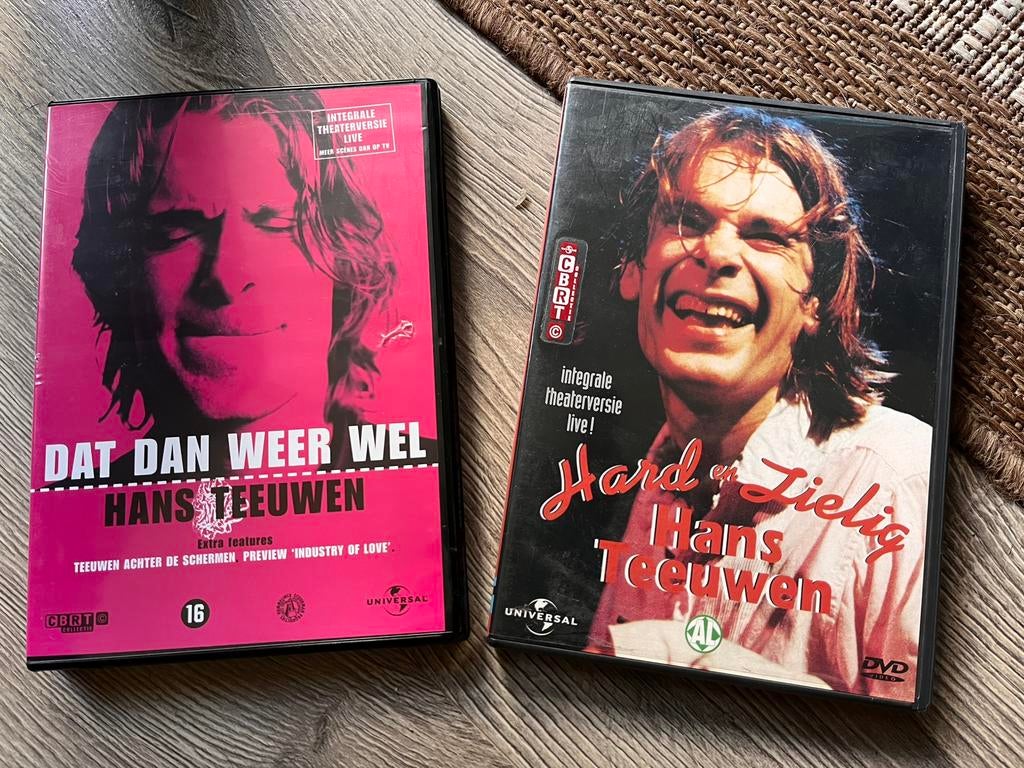 Twee dvd’s van Hans Teeuwen, Alle leeftijden, Ophalen of Verzenden, Zo goed als nieuw, Stand-up of Theatershow