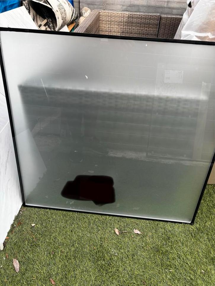 2x Dubbel Glas: Transparant & Melkglas (843x803mm) met Dauer, Doe-het-zelf en Verbouw, Glas en Ramen, Nieuw, Gevelraam of Ruit