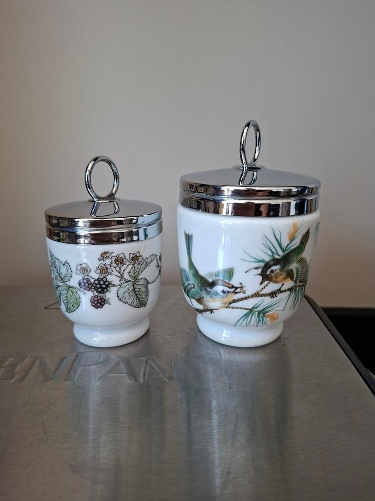 Set van 2 Royal Worcester Coddlers: 1 groot, 1 klein, Ophalen of Verzenden
