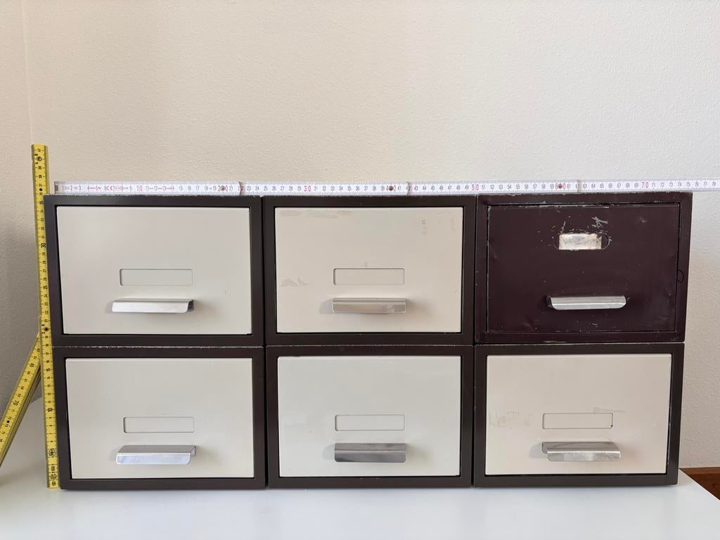 Vintage: Kaartenkasten , dossierkasten Merk: Atlanta, Ophalen, Minder dan 50 cm, Gebruikt, Industrieel Vintage