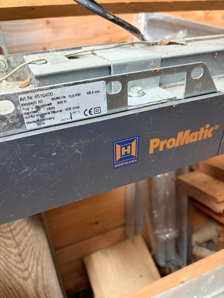 Hörmann ProMatic garagedeuropener met afstandsbediening, Ophalen, Gebruikt, Overige materialen, Overige typen