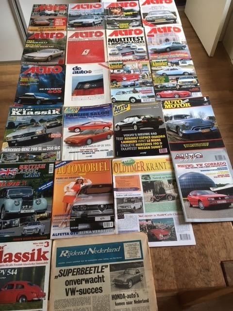 Autotijdschrift: Partij oude autotijdschriften jaren 70-2000, Ophalen of Verzenden, Gelezen, Algemeen