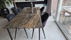 Mooi Marmer Eettafel, Ophalen, 200 cm of meer, 50 tot 100 cm, Zo goed als nieuw