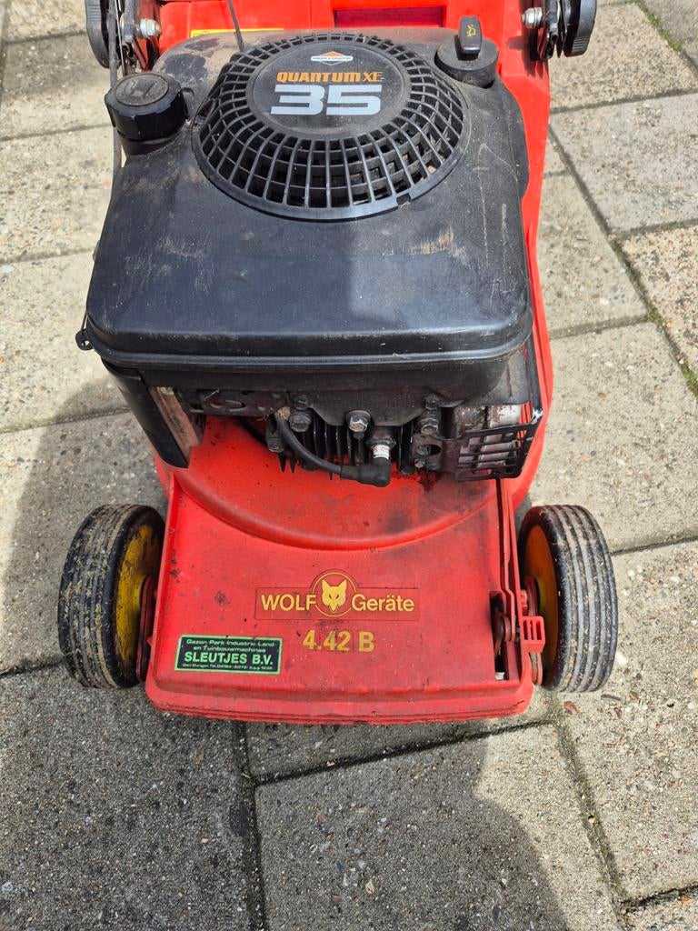 Wolf Garten grasmaaier Quantum XE 35, Ophalen, Cirkelmaaier, Opvangbak, Benzine-grasmaaier