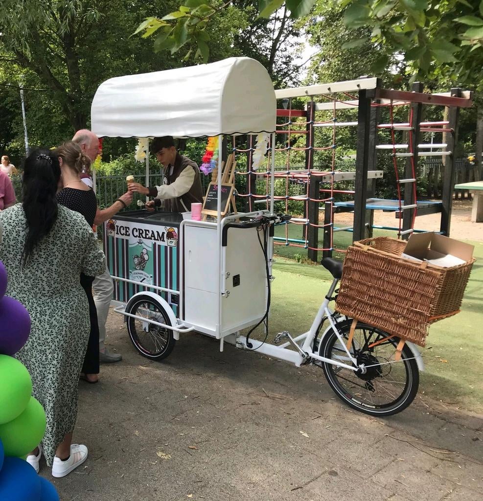 IJsfiets te koop - Perfect voor ijs venten of evenementen!, Fietsen en Brommers, Ophalen, Zo goed als nieuw, Goederen, Elektrisch