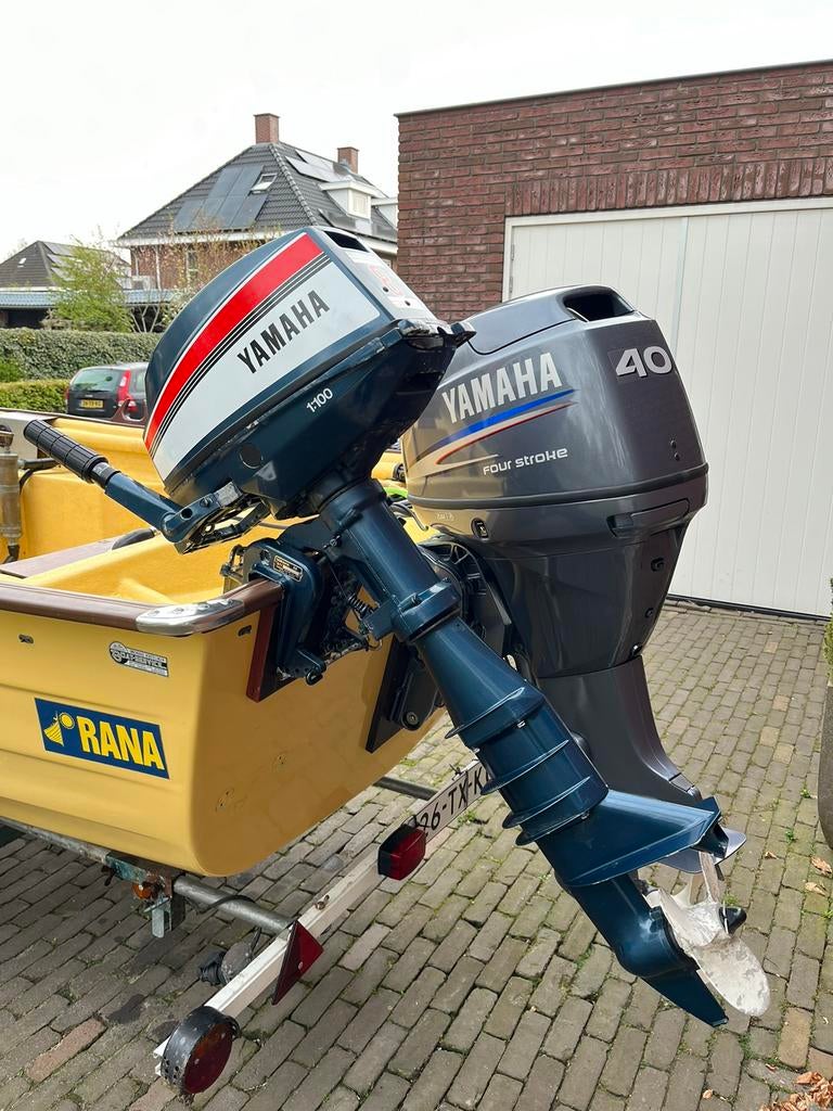 Yamaha 8pk tweetakt 1984 / Evinrude Etec 40 pk, Ophalen of Verzenden, Zo goed als nieuw, 30 pk of meer, Elektrische start