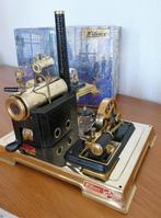 Wilesco stoommachine D106 in zwart/messing, Overige merken, Ophalen of Verzenden, Zo goed als nieuw, Groter dan 1:32