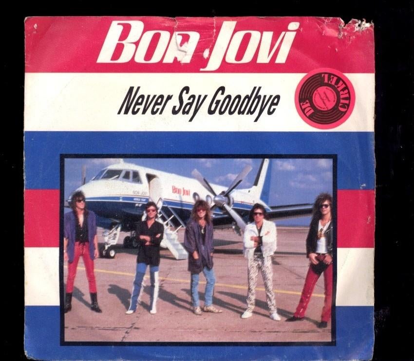 Single  -  BON JOVI - Never say goodbye, Cd's en Dvd's, Vinyl Singles, Ophalen of Verzenden, Gebruikt, Rock en Metal
