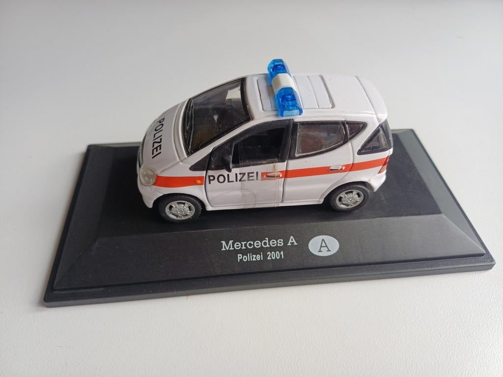 Mercedes A polizei, 2001, oostenrijk, Hobby en Vrije tijd, Modelauto's | 1:43, Ophalen of Verzenden, Nieuw, Auto, Overige merken