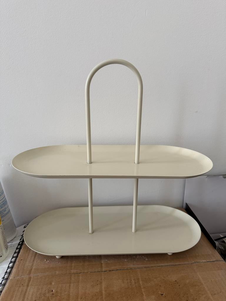 Metalen etagere voor zoetigheden of decoratie, Ophalen, Overige materialen, Schaal, Zo goed als nieuw