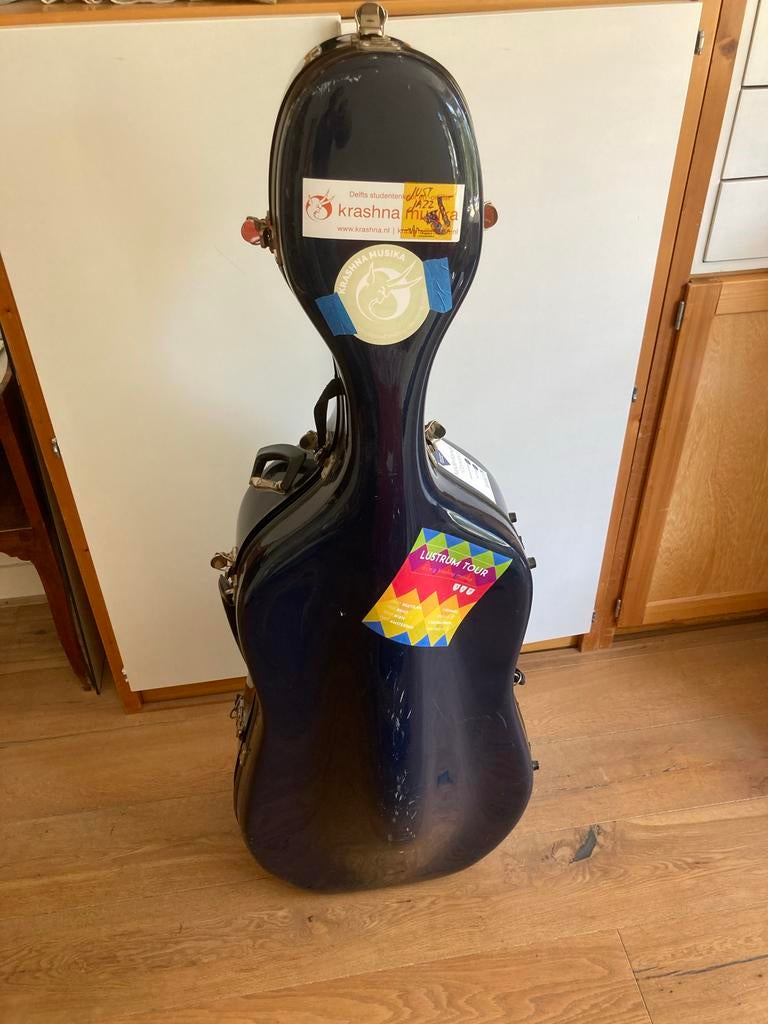 Cenonceaux Lichtgewicht Cello Koffer 4/4 - Donkerblauw, Ophalen of Verzenden, Gebruikt, 4/4-cello, Met koffer