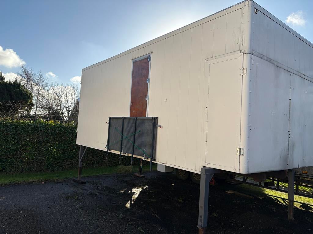 Tiny house Tijdelijke noodwoning  woonbak woning afzetbak, Ophalen of Verzenden, Gebruikt