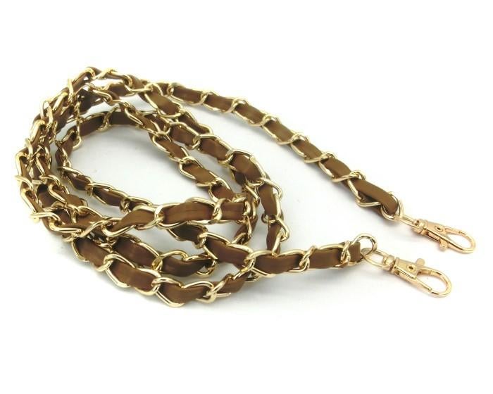 Telefoonkoord bruin/goudkleurig 120 cm, Ophalen of Verzenden, Nieuw, Overige typen, Apple iPhone