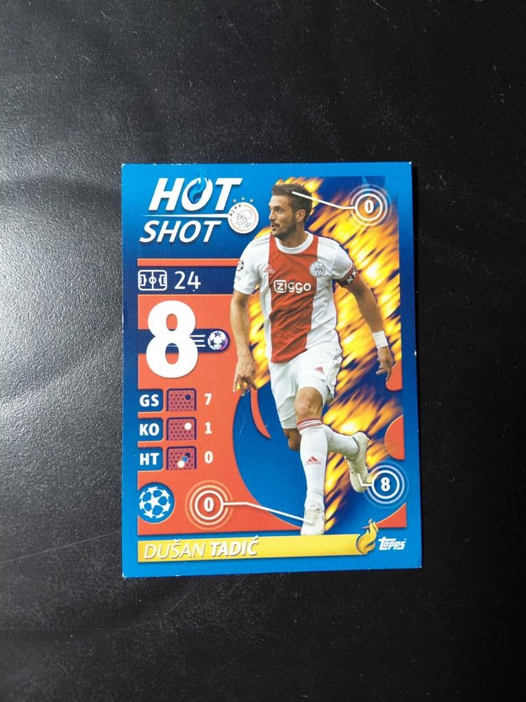 Dusan tadic (afc ajax) hot shot topps 2021/22, Verzamelen, Ophalen of Verzenden, Nieuw, Ajax, Poster, Plaatje of Sticker