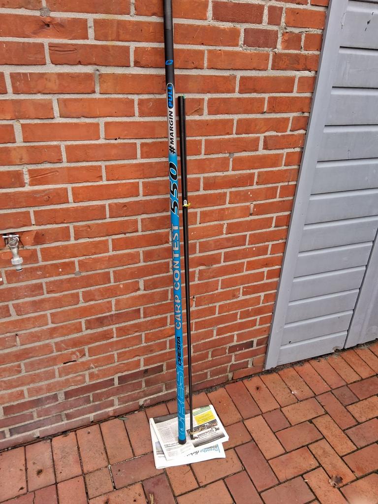 Te koop vaste hengel, Ophalen, Zo goed als nieuw, Vaste hengel