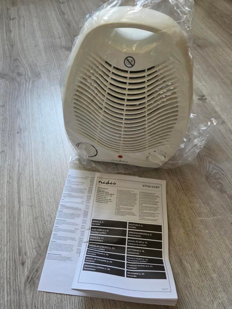 Nedis Elektrische Ventilator Kachel - Compact en Krachtig, Witgoed en Apparatuur, Ventilatoren, Ophalen of Verzenden, Nieuw, Overige