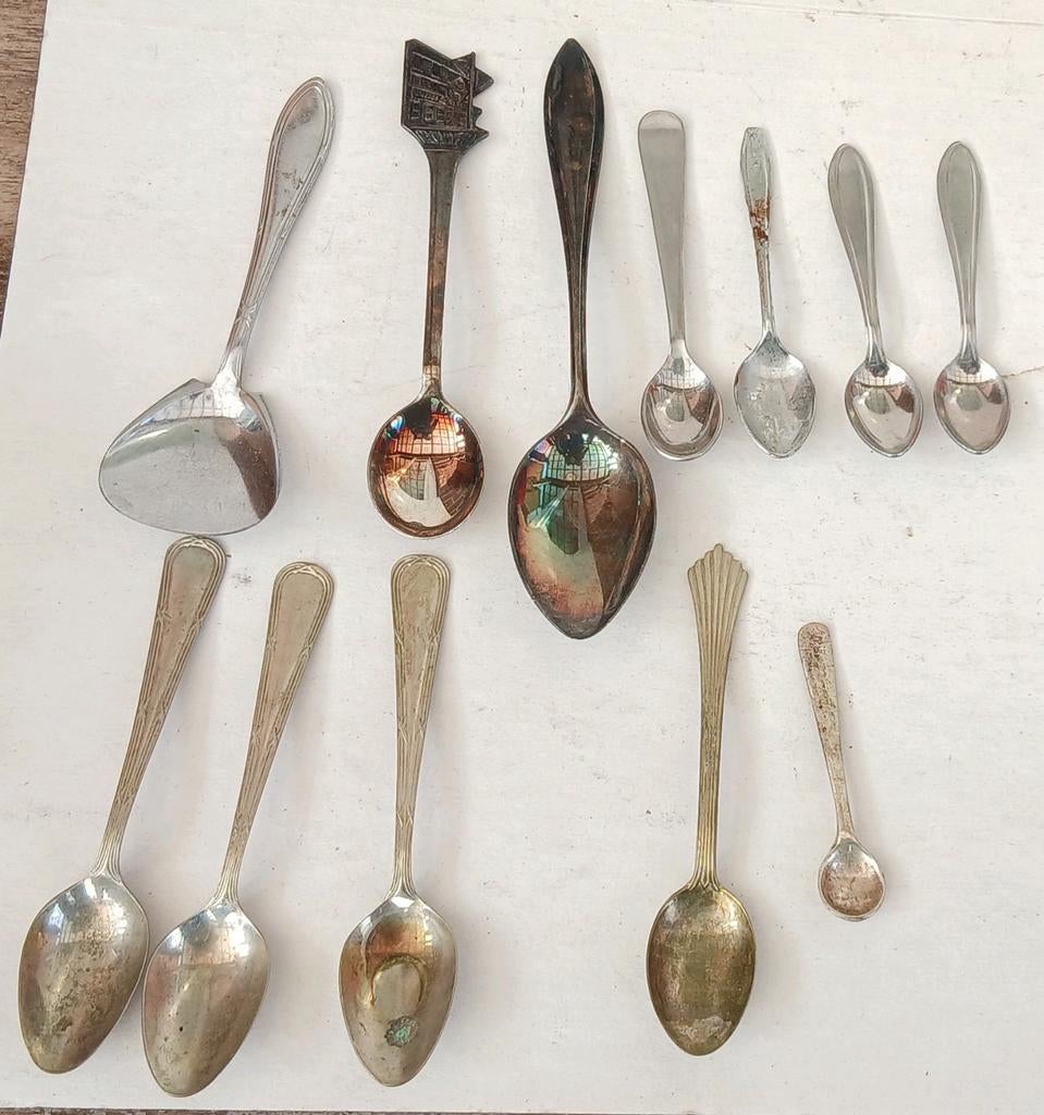 Antiek Zilver Bestek Art Deco Lepel Gero Alpacca H.Hooijkaas, Ophalen of Verzenden