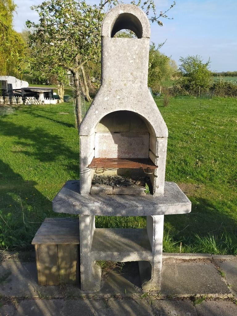 Mooie stenen barbecue, Tuin en Terras, Ophalen, Gebruikt