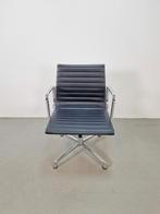 Vintage design bureaustoel zwart leer vergaderstoel '70, N, Zwart, Ophalen of Verzenden, N