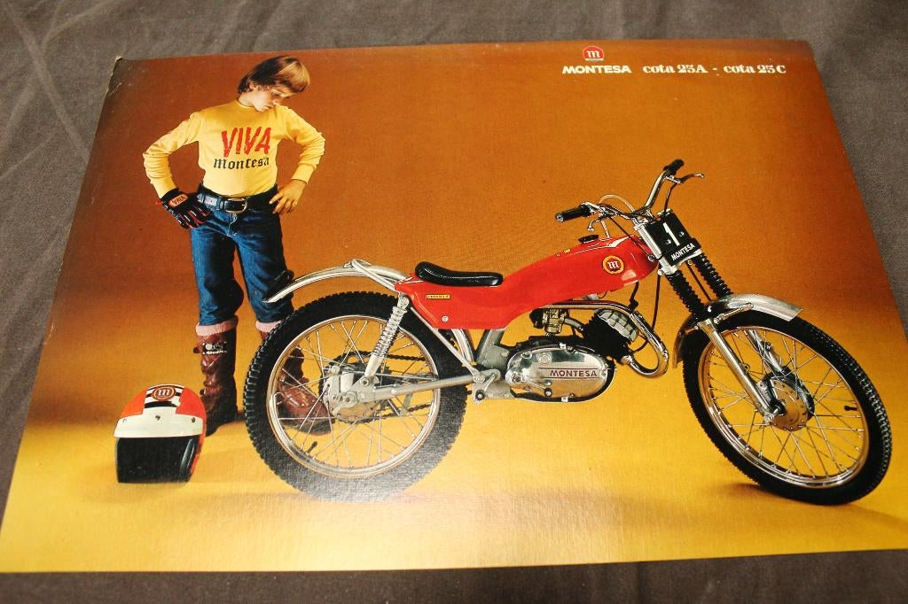 Montesa Cota 25 c 50cc motorfiets verkoop folder, Ophalen of Verzenden, Overige merken