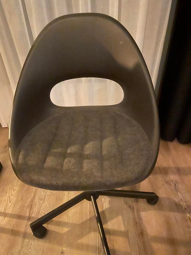 LOBERGET / SIBBEN bureaustoel met zitkussen, antraciet, Ophalen, Gebruikt, Grijs, Bureaustoel