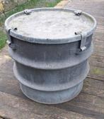 Oude zinken bak voedsel container ww2? met deksel, Ophalen of Verzenden, Landmacht, Duitsland, Kist of Geocache